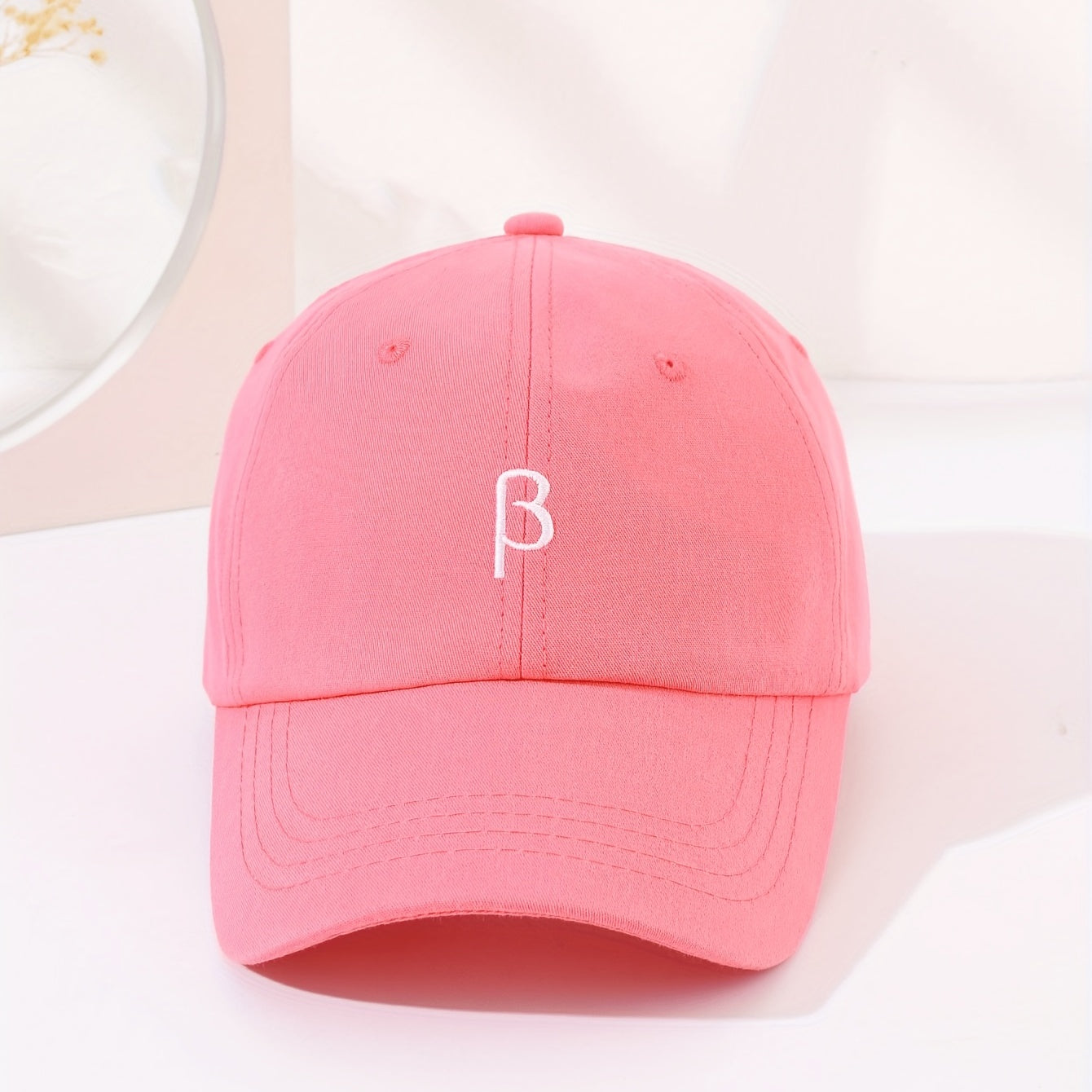 Solid Baseball Cap Embroidery Cotton Dad Hat Adjustable Sun Hat