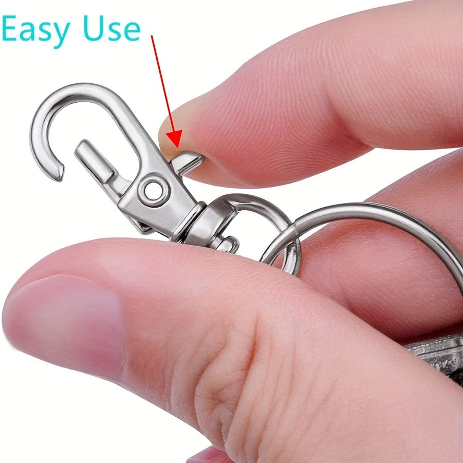 Metal Swivel Clasps Lanyard Snap Hook and Key Rings Key Chain Hooks Clip