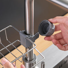 Stainless Steel Faucet Rack Kitchen Sink Storage Drain Artifact