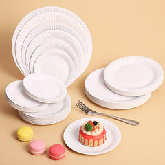 50pcs 5 inch Disposable Paper Plate Party Tableware Birthday Party Supplies