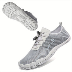 Men's Outdoor No Tie Sneakers with Draw String