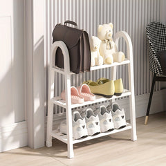 Plastic Foldable Shoes Rack Easy Assembled Large Capacity Shoe Shelf