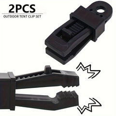 2pcs Heavy Duty Tent Clamps Outdoor Camping Tarp Awning Canopy Clip
