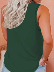 Halloween Floral Skull Butterfly Tank Top