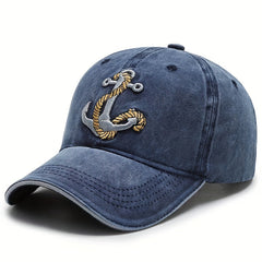 Soft Cotton Men's Denim Baseball Cap 3D Embroidery Outdoor Sports Cap
