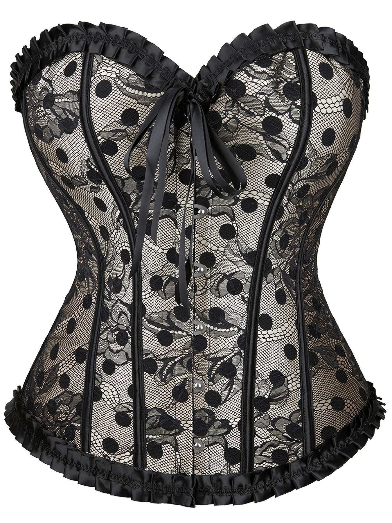 Strapless Corset Bustier Lace Up Body Shaper