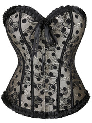 Strapless Corset Bustier Lace Up Body Shaper