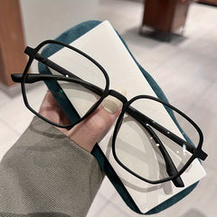 Square Anti Light Glasses For Women Men Students Jelly Nearsighted Myopia