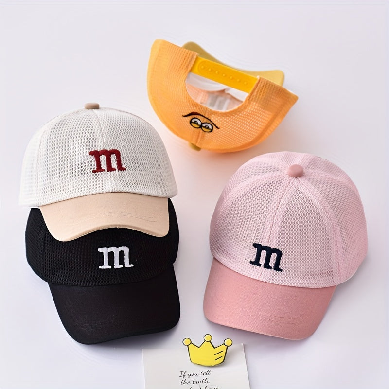 Casual Letter Embroidery Adjustable Breathable Sun Protection Mesh Baseball Cap