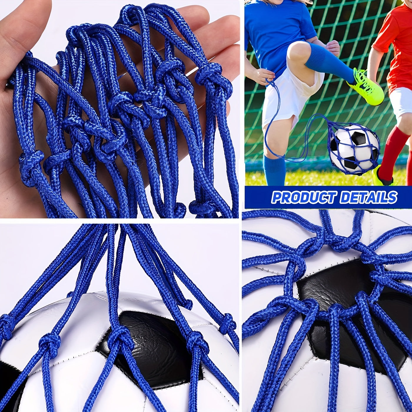Football Kick Trainer Soccer Ball Net Kicker Fits Ball Size 3 4 5