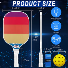 USAPA Approved Pickleball Paddles Set Of 2 with Accessories