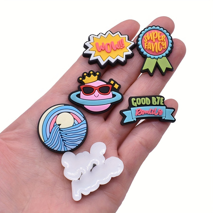 32pcs Summer Shoe Charms For Clogs Sandals PVC Decorations