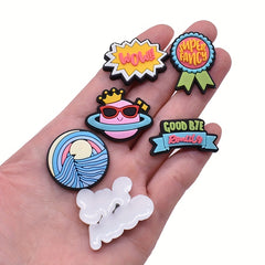 32pcs Summer Shoe Charms For Clogs Sandals PVC Decorations