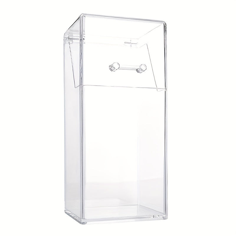 Acrylic Makeup Brush Holder with Lid Organizer Display Case