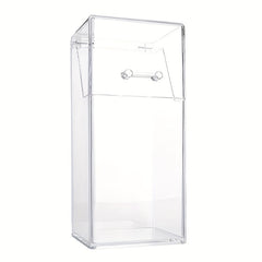 Acrylic Makeup Brush Holder with Lid Organizer Display Case