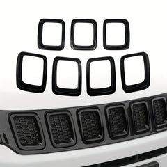 7pcs Grille Inserts Grill Cover Protective Casing Exterior Accessories