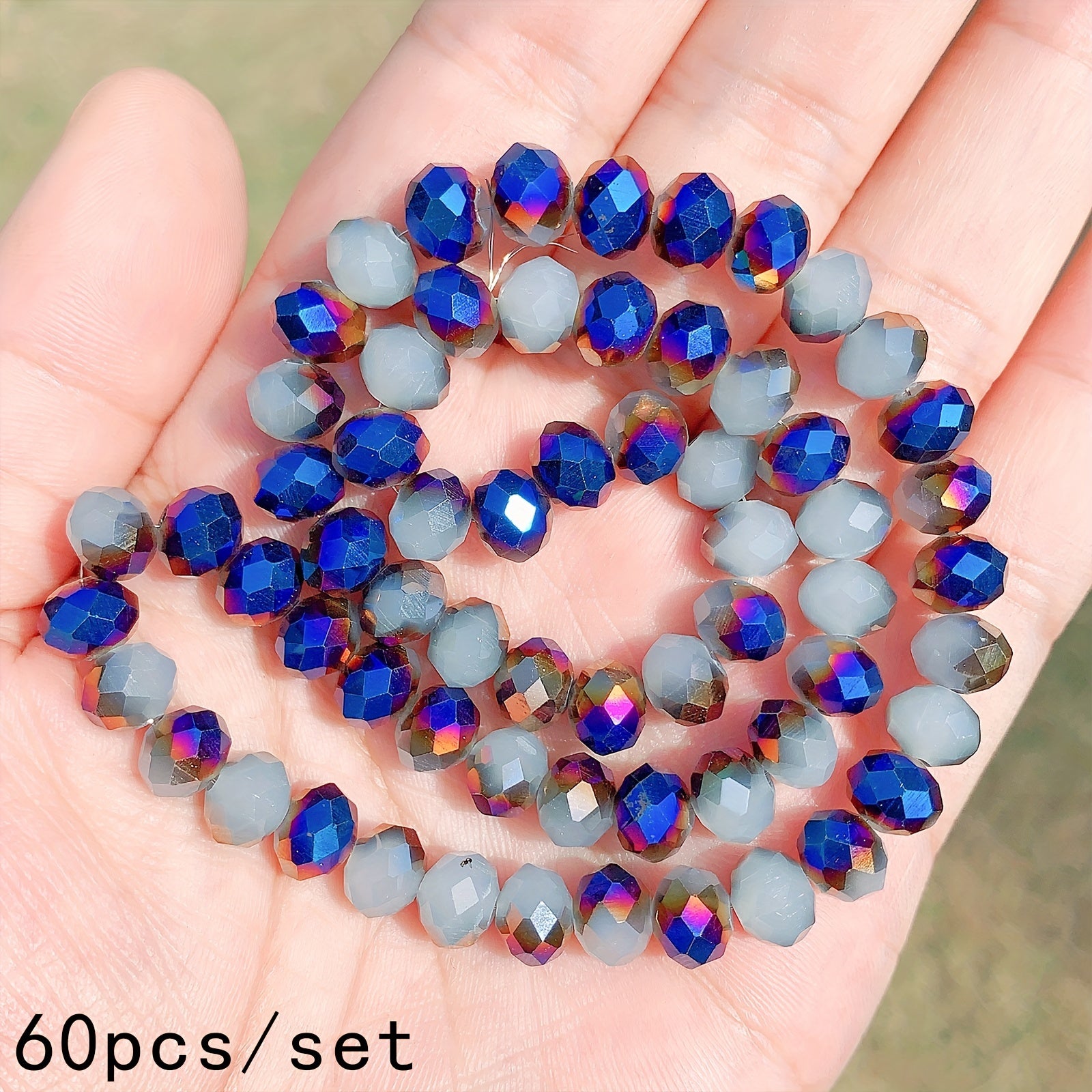 Plated Crystal Beads 4-8mm for DIY Bracelet Jewelry Making