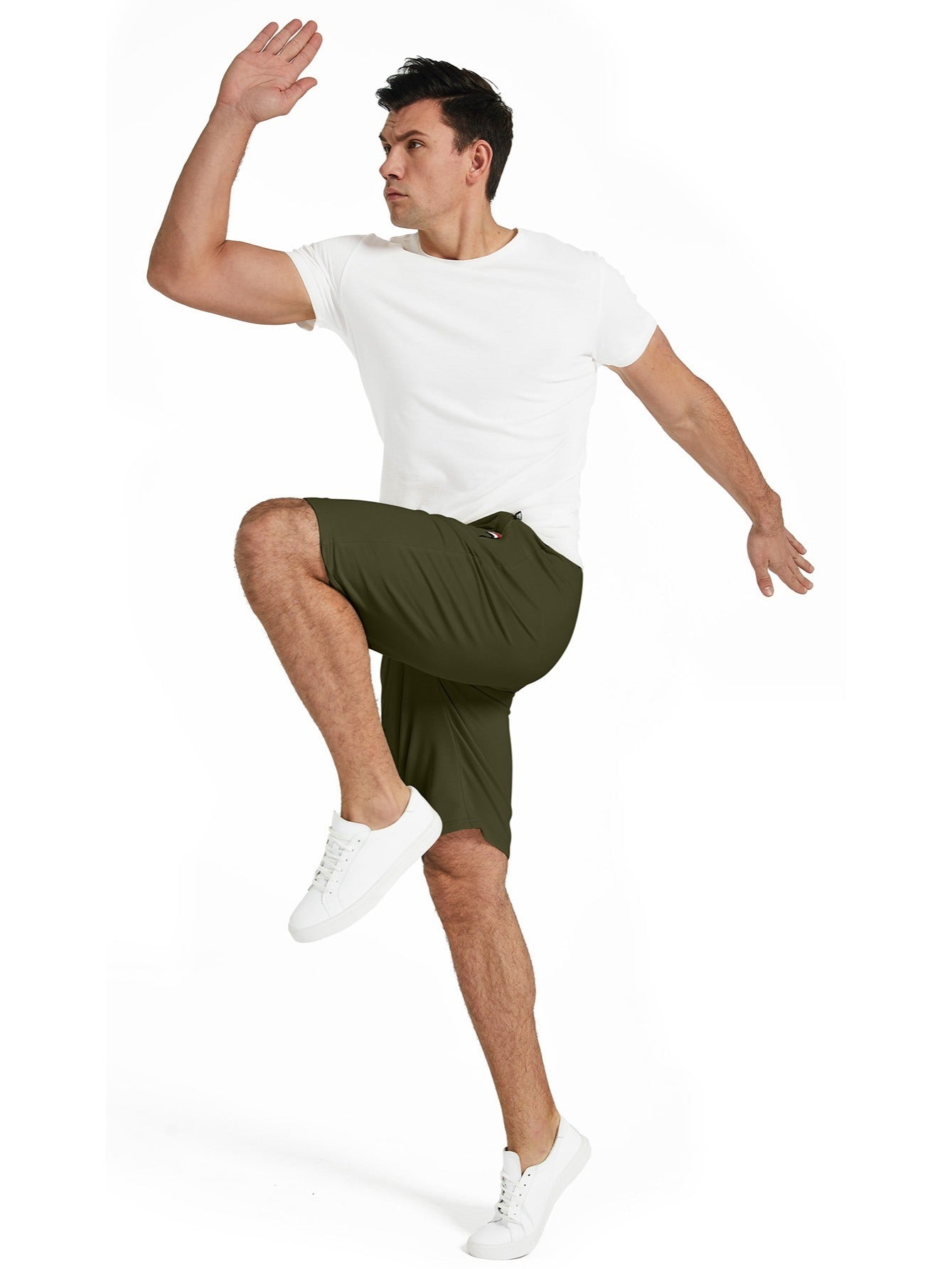 Men's Casual Elastic Waist Shorts