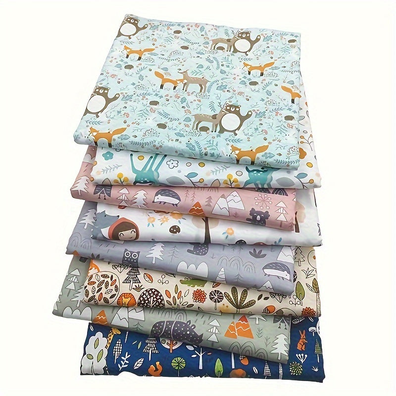8pcs Multicolor Patchwork Cotton Fabric Set for DIY Handcraft Quilting