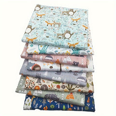 8pcs Multicolor Patchwork Cotton Fabric Set for DIY Handcraft Quilting