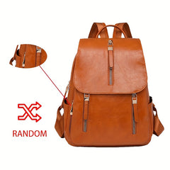 Women's Commuter Backpack PU Leather Sports Bag for Travel