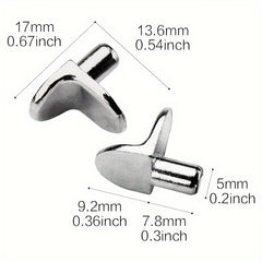 32pcs Cabinet Shelf Pegs Kitchen Clips Bracket Support Pegs