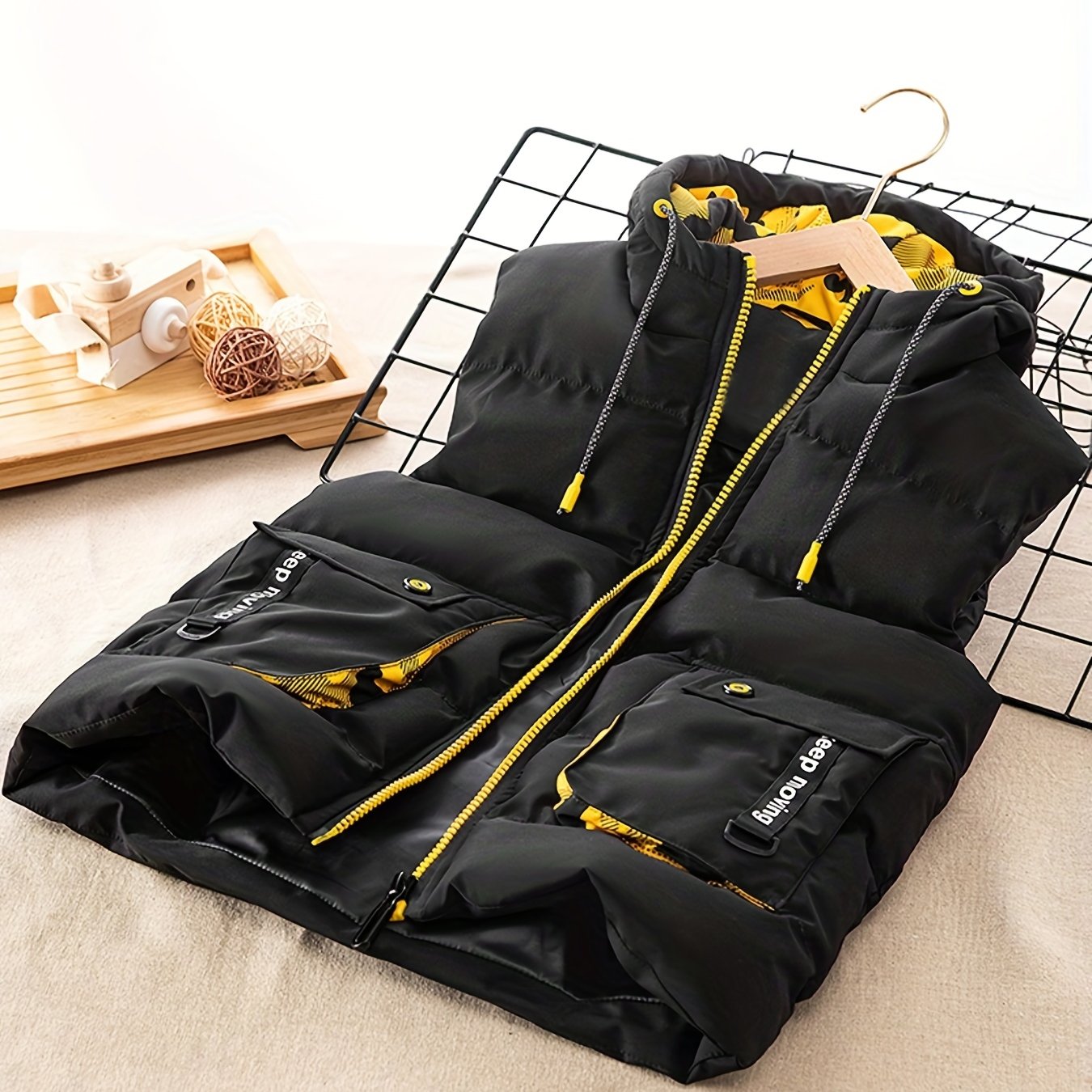 Boys Reversible Padded Waistcoat Quilting Jacket