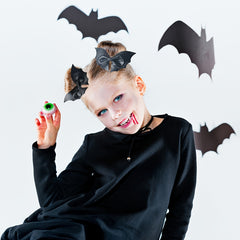 Party Leather Bow Hair Clips Bat Wings Bows Hairpin Hair Grips