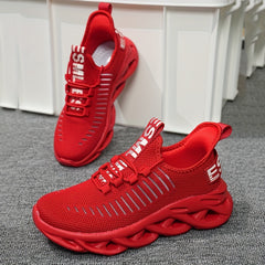 Soft Thick Sole Shock Absorption Sneakers Lightweight Mesh Breathable