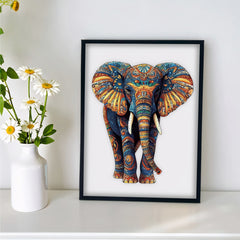 Colorful Elephant Wooden Puzzle Boxed Unique Relax Gift