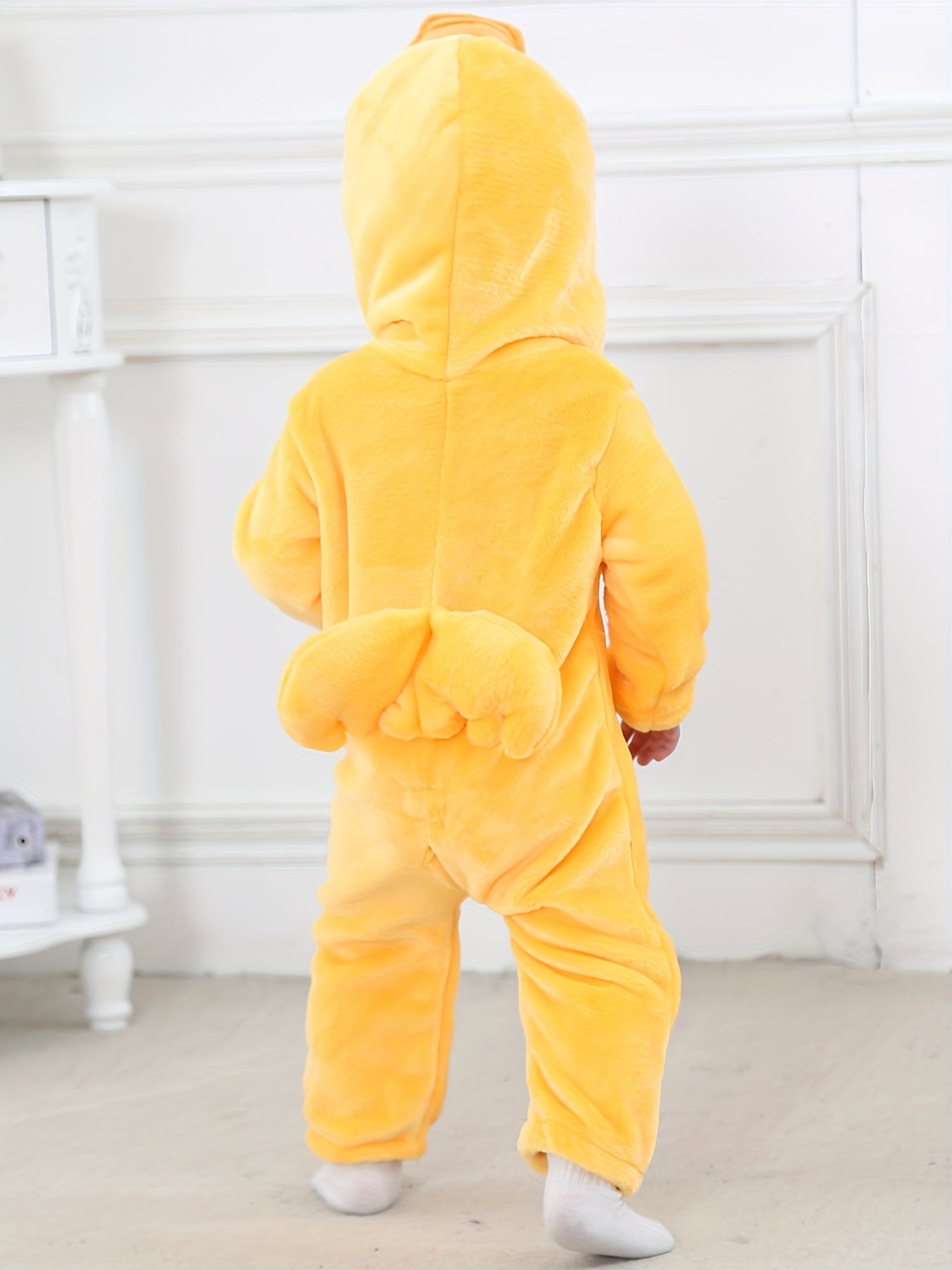Duck Baby Flannel Romper Hooded Halloween Cosplay Jumpsuit