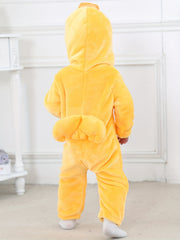 Duck Baby Flannel Romper Hooded Halloween Cosplay Jumpsuit