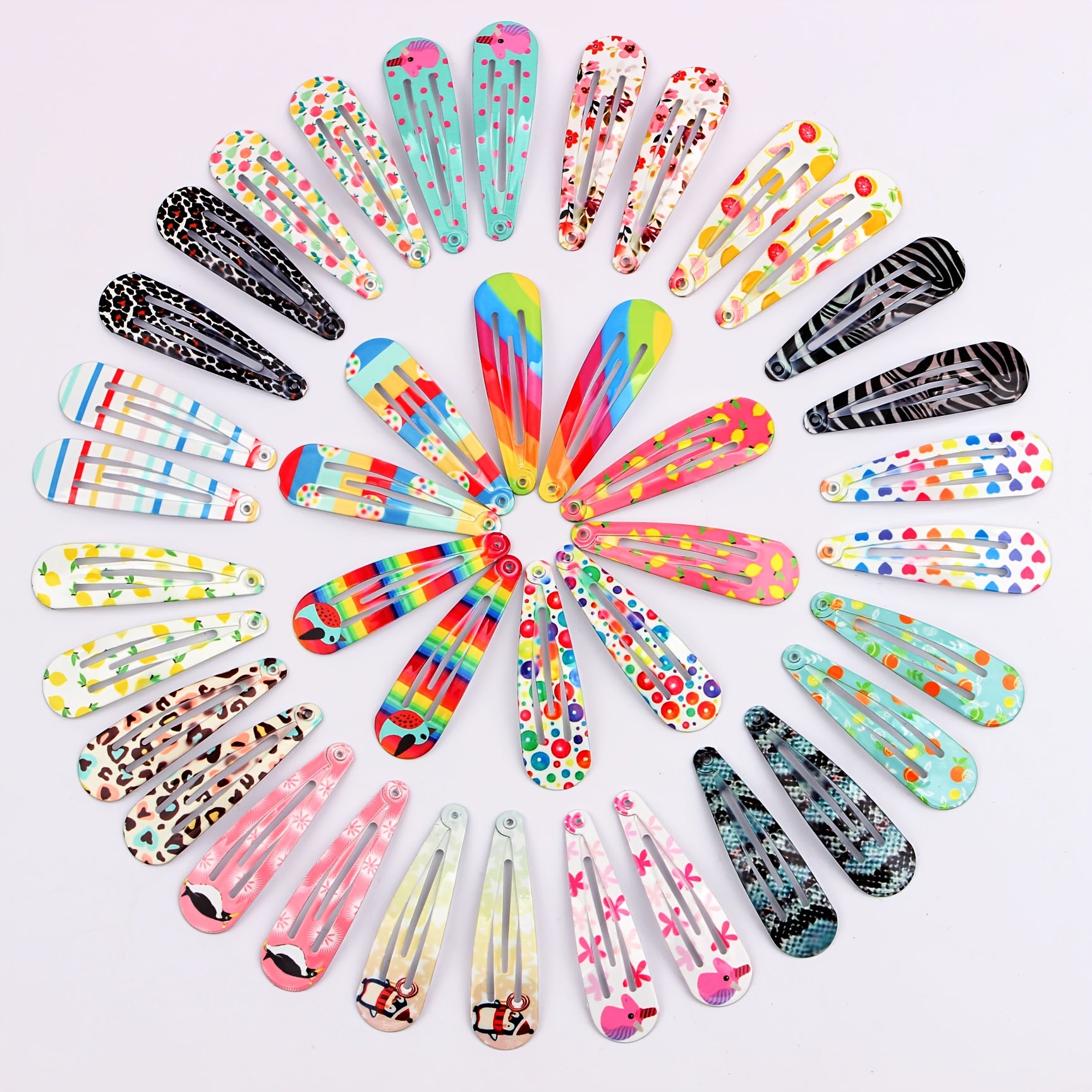 20pcs Colorful Hair Clips for Kids