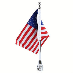 Motorcycle Flag Pole Luggage Rack Vertical American Flagpole