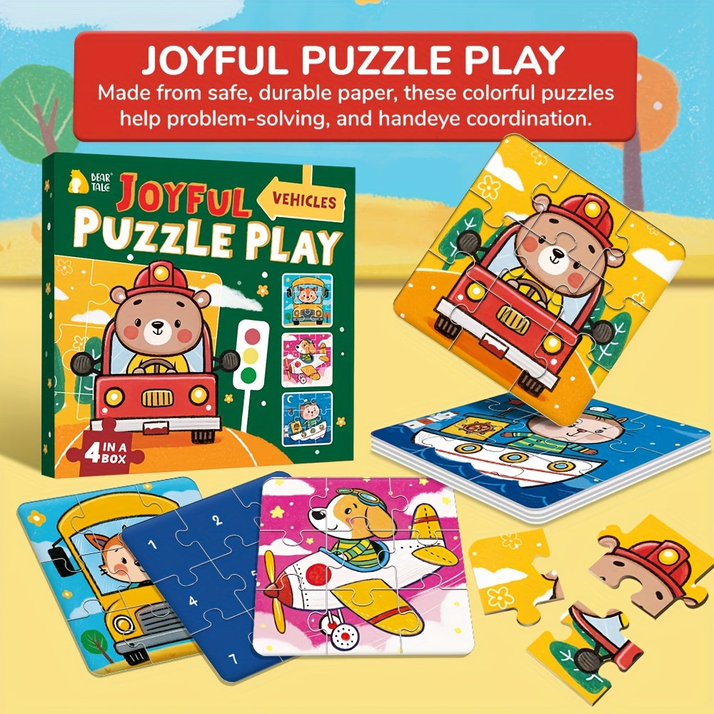 Colorful Cartoon Animals Family Jigsaw Puzzle Educational Toy for Christmas