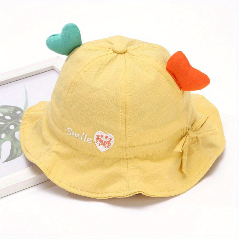 Pink Cotton Mesh Fisherman Cap for Baby Girls and Boys