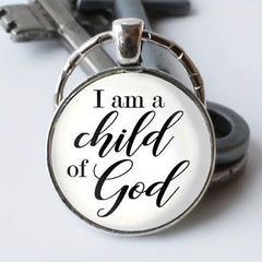 Vintage English Keychain I'm A Child Of God Keychain For Girls