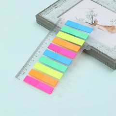 2pcs Morandi Waterproof Sticky Notes Small Strip Instruction Stickers