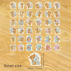 36pcs Cartoon Letter Stickers for Cup Notebook Phone Furniture Decoration