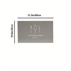 Non-slip Kitchen Floor Mat Absorbent Quick Dry Rubber Back Kitchen Rug