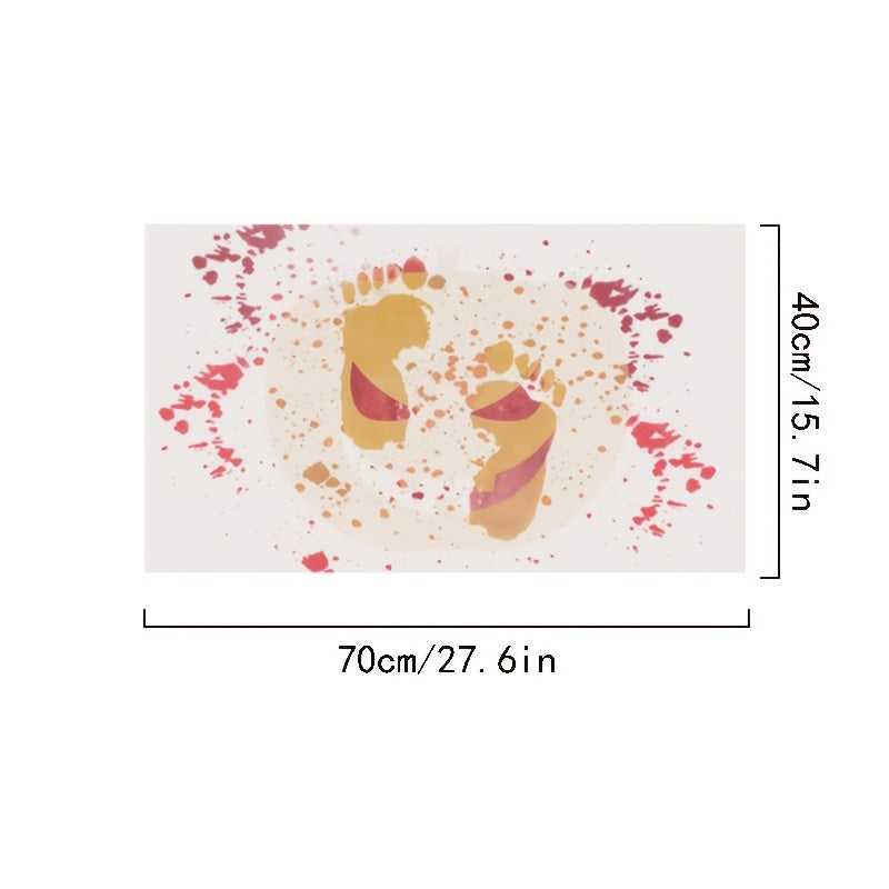 1pc Changing Bath Rug Halloween Bloody Bath Mat