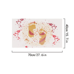 1pc Changing Bath Rug Halloween Bloody Bath Mat