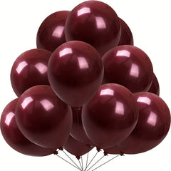 60pcs Burgundy Red Party Latex Balloons 5inch Wine Red Balloons