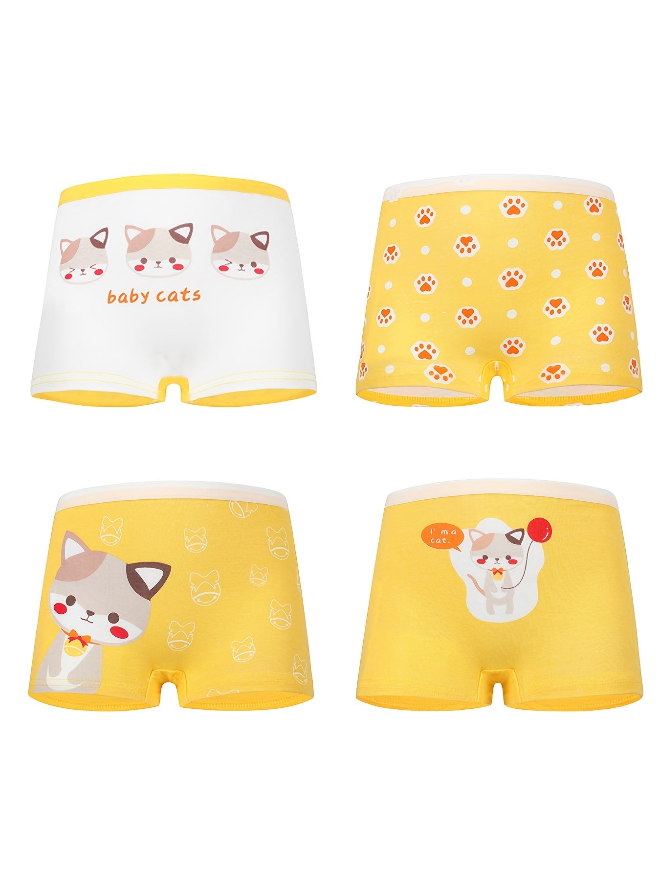 Girl's Princess Cartoon Graphic Shorts Knick Boxer Briefs Set