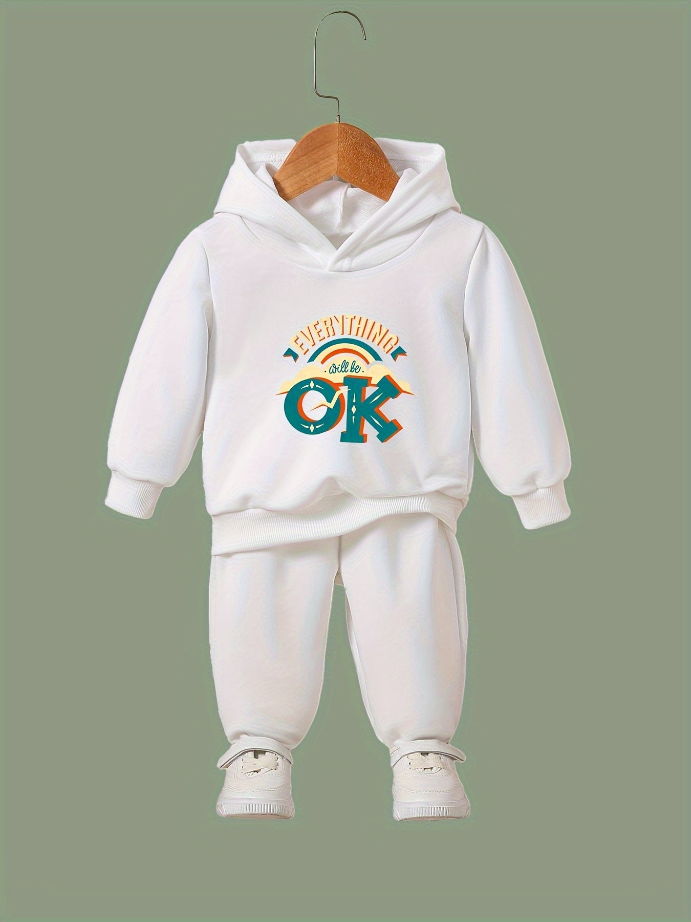 Girls Long Sleeve Hoodie Sweatshirt & Sweatpants Set