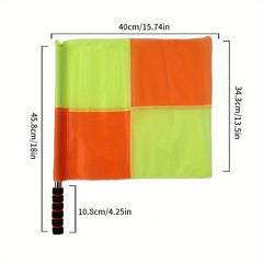 2pcs Football Referee Flag Railway Signal Flag