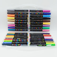 36pc Acrylic Marker Set Soft Grip Medium Tip Waterproof Ideal for Art and Crafts