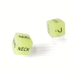 2pcs Acrylic Luminous Game Dice Party Supplies