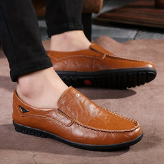 Men's Comfy Slip-On Loafers Non-Slip Casual Shoes