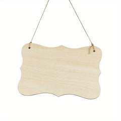 1pc DIY Wooden Hanging Blank Signs - Pets Handwriting Decoration
